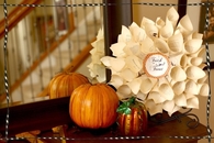 Halloween paper wreath