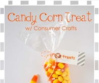 Candy corn treat bags