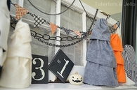 Halloween ruffle trees