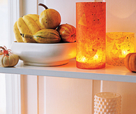 Jack o lantern votives