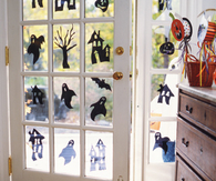 Spooky window decals