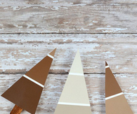 Paint chip christmas trees
