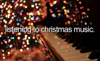 Listening to christmas music