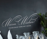 Hot cocoa party favors