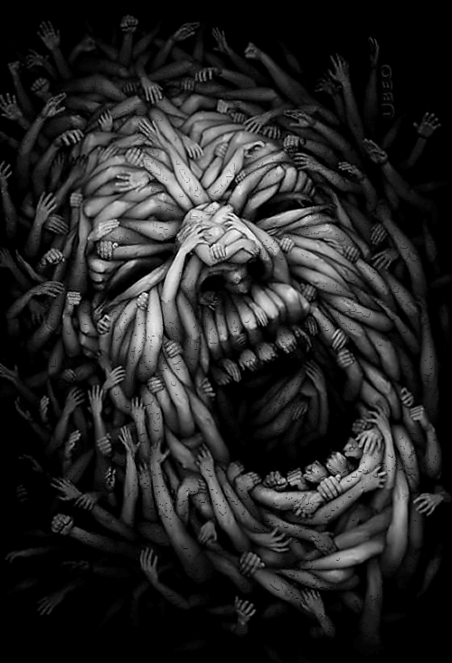 Creepy face
