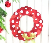 Minnie Polka Dot Wreath
