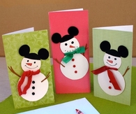Mickey Mouse Snowmen Cards