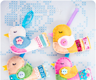 Little bird ornaments