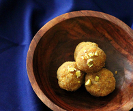 Sweet chickpea flour bites