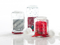 Gift card snow globes