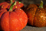 Glitter pumpkins