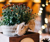 Autumn wedding place setting