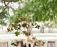 Rustic wedding centerpiece