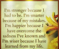 I have learned from my life
