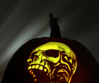 Pumpkin Skull Art