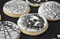 Skull and Web Sugar Cookies