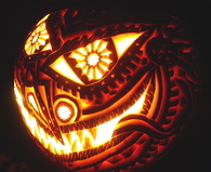 Spooky Jack o lantern design