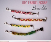 DIY Fabric Scrap Bracelets