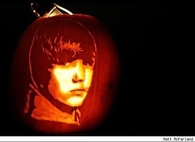 Justin Bieber Jack o Lantern