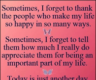 thank you for being there