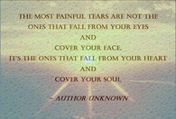 the most painful tears