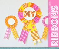 DIY washi tape ribbons