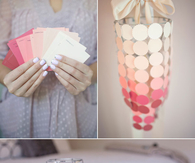 DIY Paint Swatch Chandelier