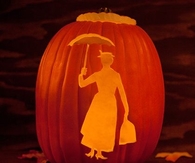 Mary Poppins Pumpkin Design