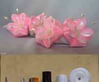 DIY Round Petals Ribbon Flower