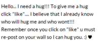 I need a hug