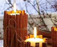 DIY Cinnamon Stick Candles