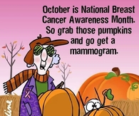 October is national breast cancer month