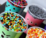 Halloween Sprinkle Drinks