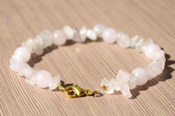 Bracelet with Rose Quartz