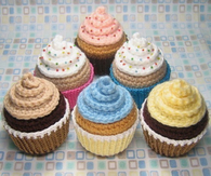 Amigurumi crochet cupcakes