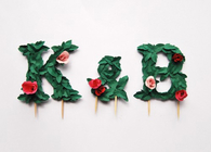 Initials letters toppers