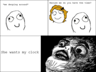 She wants my clock
