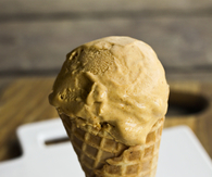 Chocolate ice cream cone
