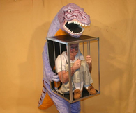 Man in a cage