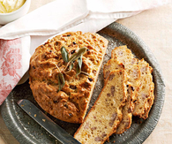 Brown butter and sausage quick bread