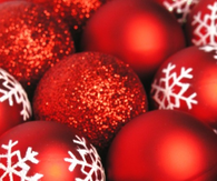 Snowflake and glitter ornaments
