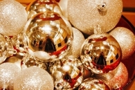 Shiny glitter ornaments