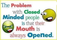 closed minded people