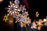 Dangling snowflakes