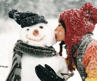 Snowman Kiss