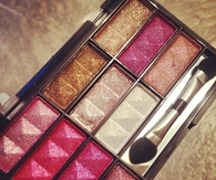 Glittery eyeshadow