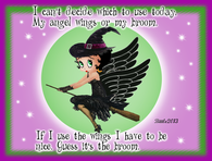 angel wings or broom