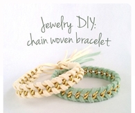 DIY Chain Woven Bracelet
