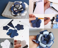 DIY Flower Gift Bow