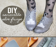 DIY Fringe Shoes